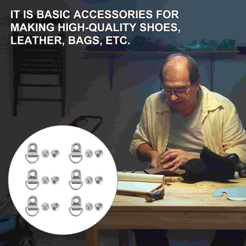 30 komplekti Sprādzes Apavi poga Nerūsējošā tērauda sprādzes Noņemamas pogas Sudraba metāliski zābaki Atkārtoti lietojami somiņa DIY instrumenti