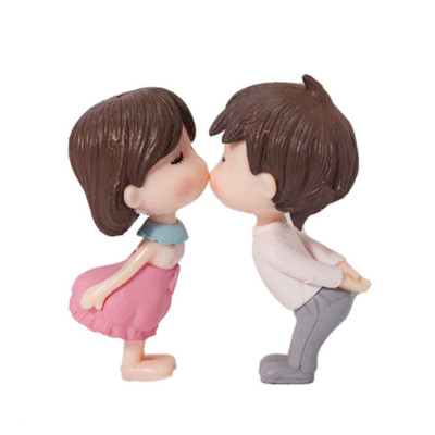 1gab Kāzu dekorēšana PVC lelles lelles dekorācija Valentīna dienas dāvana DIY aksesuāri Skūpsts zēns meitenes kūka cepures kūkas dekorēšana