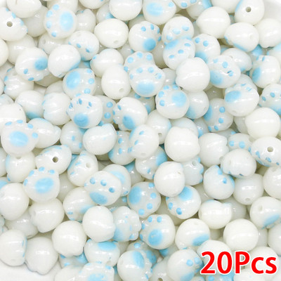 20vnt 11mm animacinių filmų kačių letenėlės akrilo karoliukai tarpikliai karoliukai papuošalams gaminti pasidaryk pats Apyrankės karoliai rankų darbo amatų kūrimas