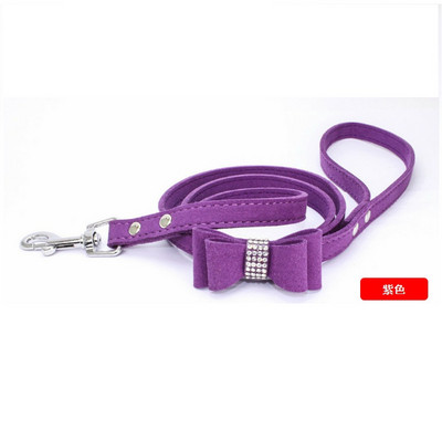 Нагръдник за домашни любимци Rhinestone Bow Малко куче Traction Rope Walking Котешки нагръдник Coleira Para Cachorro Котешки аксесоари