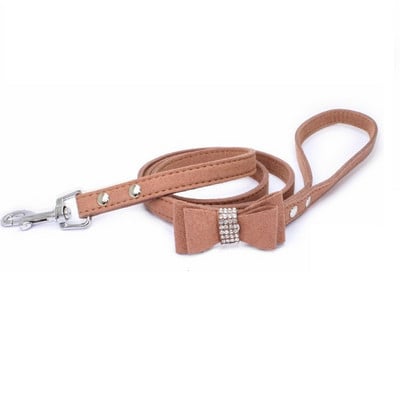 Нагръдник за домашни любимци Rhinestone Bow Малко куче Traction Rope Walking Котешки нагръдник Coleira Para Cachorro Котешки аксесоари