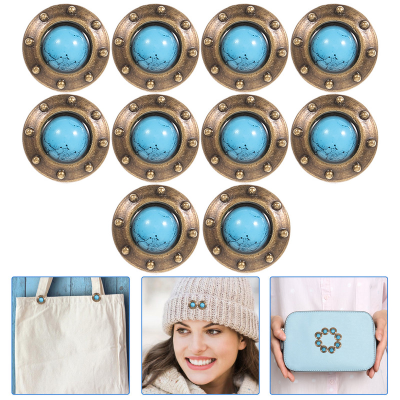 10 gab Dekoratīva sprādze Vintage Bagāžas Chic DIY Stiprinājums Metāla Stiprinājumi Sakausējuma pogas Unikāls Concho