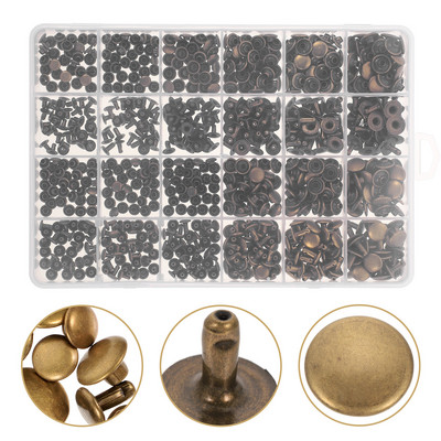 360 gab. Kniedes komplekts Double Cap Copper Kniedes Remonts Kniedes Studs