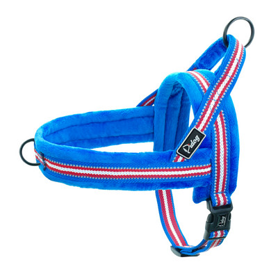 Ziemas suņu iejūga mīksta polsterēta suņu iejūga veste bez vilkšanas atstarojošas mājdzīvnieku zirglietas, regulējamas maziem vidēji lieliem suņiem Bulldogs