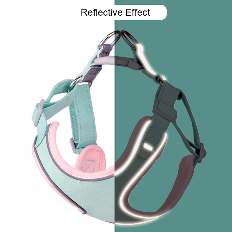 Regulējama suņu siksna bez vilkšanas kucēnu kaķim āra pastaigu pavada Franču buldoga čivavas kaklasiksnas virve maziem un vidējiem suņiem