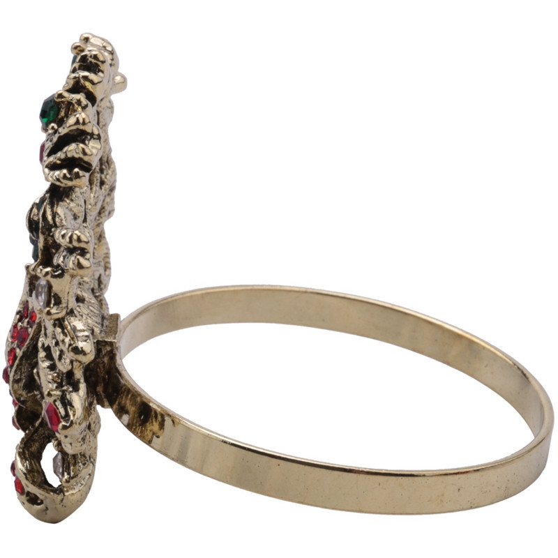 6Gb Ziemassvētku vainags Salvešu Gredzeni Metāla salvete Sprādze Salvetes Turētājs Salvete Aplis Viesnīca Restorāns Kāzu ballīte Vakariņu galds D