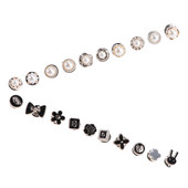 40 τεμ. κουμπιά με μαργαριτάρια ράψιμο χάντρες υφασμάτινα αξεσουάρ Μεταλλικά κουμπώματα καρφίτσα Miss Rhinestone