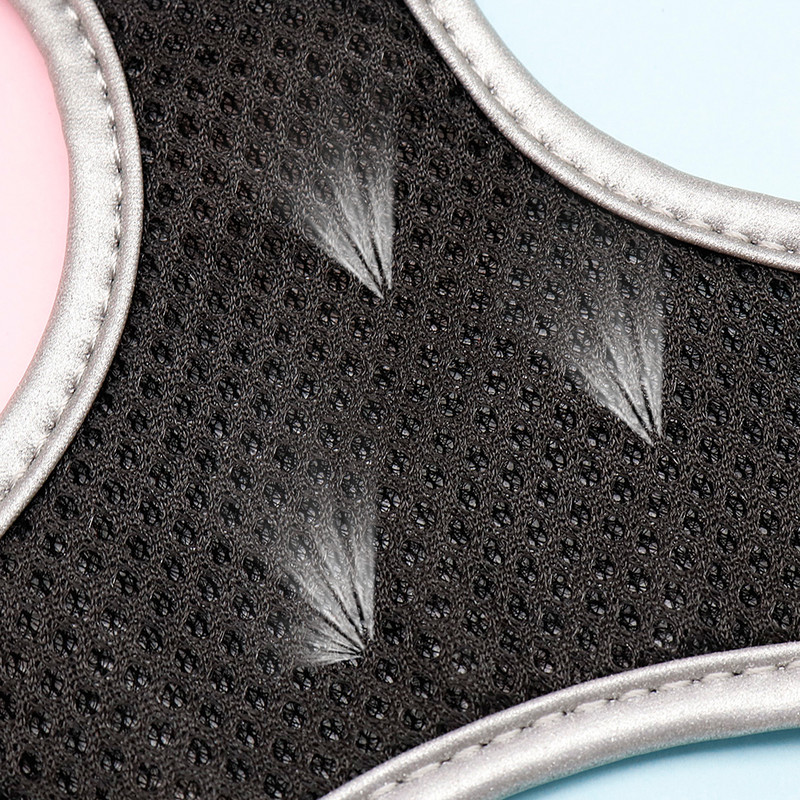 Légáteresztő francia bulldog hám Nyomtatott fényvisszaverő kutyák hám kiskutya kis közepes kutyák macskák mellény mopszséta edzéshez