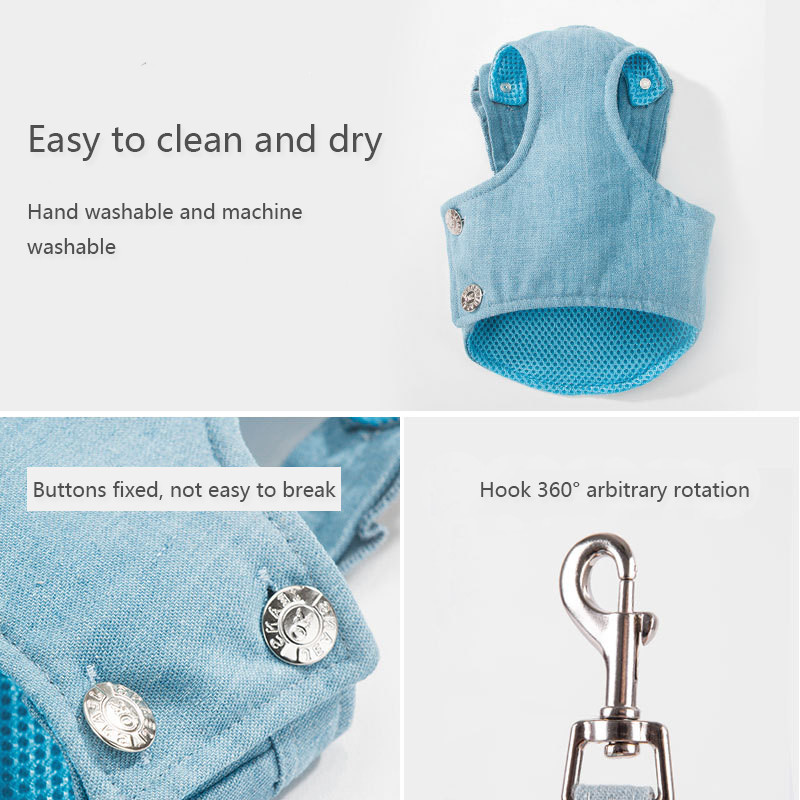 Jauka mājdzīvnieku krūškurvja siksna Elpojoša suņu pastaigu virve maziem suņiem Pomerānijas korgija mājdzīvnieku vestes iejūga virve Mājdzīvnieku suņu iejūgu pavadas komplekts