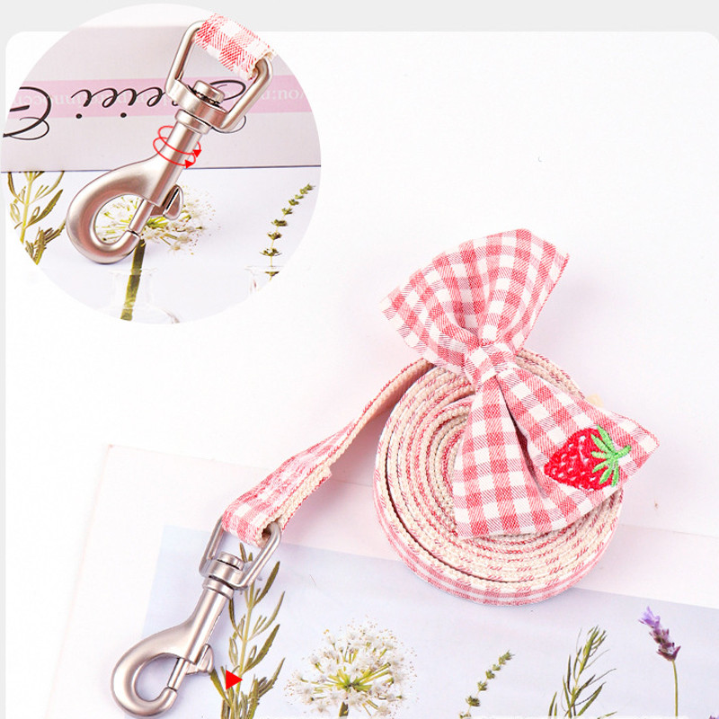 Jauki suņu iejūgu pavadu komplekts mugursoma Plaid Print Butterfly Elpojoša sieta mājdzīvnieku zirglieta Bichon Teddy Cats Vestes suņu aksesuāri