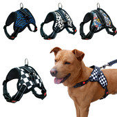 Atstarojoša mājdzīvnieku suņu iejūga Veste suņa krūšu siksna franču buldoga kaklasiksnai Shiba Inu zirglieta maziem lieliem suņiem pastaigu izstrādājums