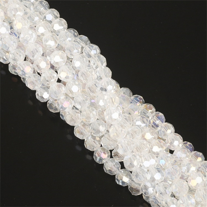 100 gab stikla kristāla krelles roku darbs DIY kaklarota rokassprādze auskari auskari kuloni auskari aksesuāri materiāli