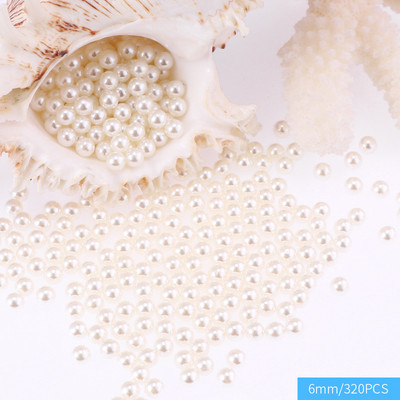 6-10 mm varavīksnes krāsas ABS pērļu imitācijas apaļas plastmasas starplikas lodītes bez cauruma priekš DIY amatniecības rokassprādzes kaklarotas rotaslietu izgatavošanai