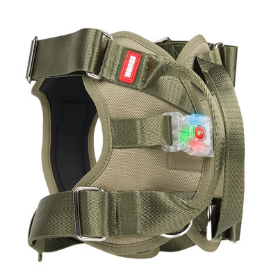 Jaunas mājdzīvnieku suņu siksnas LED apgaismojoša suņu siksna, atstarojoša, regulējama siksna āra pastaigu vestei, kas paredzēta vidēji lieliem suņiem