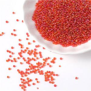 20/50g 2mm Krēms Čehijas Spacer Stikla Sēklu Pērlītes 12/0 Rotaslietas Rokas DIY somām Apģērbs Kaklarotas Rokassprādzes Šūšanas Piederumi