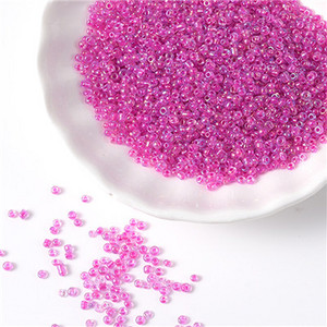 20/50g 2mm Krēms Čehijas Spacer Stikla Sēklu Pērlītes 12/0 Rotaslietas Rokas DIY somām Apģērbs Kaklarotas Rokassprādzes Šūšanas Piederumi