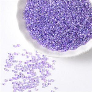 20/50g 2mm Krēms Čehijas Spacer Stikla Sēklu Pērlītes 12/0 Rotaslietas Rokas DIY somām Apģērbs Kaklarotas Rokassprādzes Šūšanas Piederumi