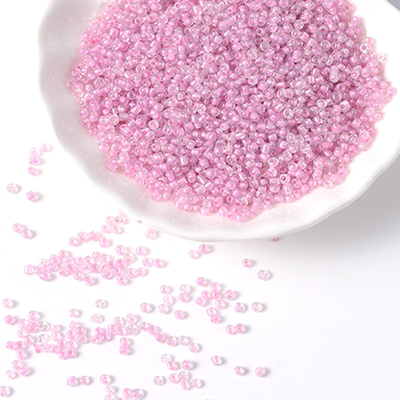 20/50g 2mm Krēms Čehijas Spacer Stikla Sēklu Pērlītes 12/0 Rotaslietas Rokas DIY somām Apģērbs Kaklarotas Rokassprādzes Šūšanas Piederumi