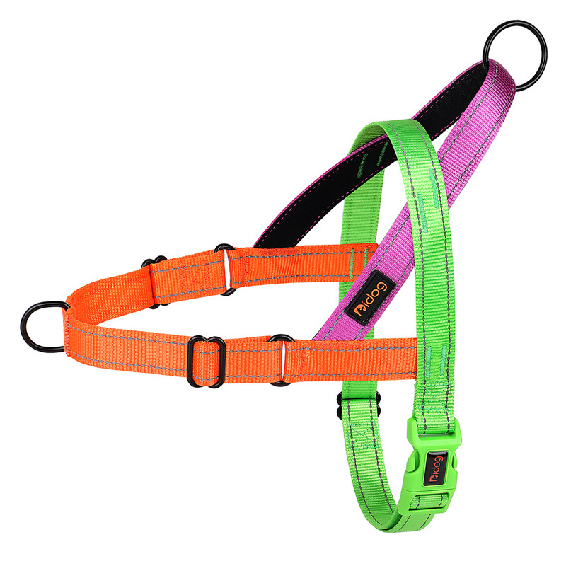 Neilona polsterēta suņu iejūga Regulējama mīksta mājdzīvnieku vestes iejūga Krāsaina āra, bez vilkšanas franču buldoga čivavas iejūga veste Perro