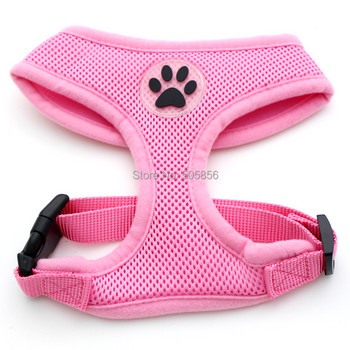 Кучета и котки Control Mesh Harness Pet Puppy Collar Мека лапа Гумена мрежа Walk Collar 6 цвята 5 размера