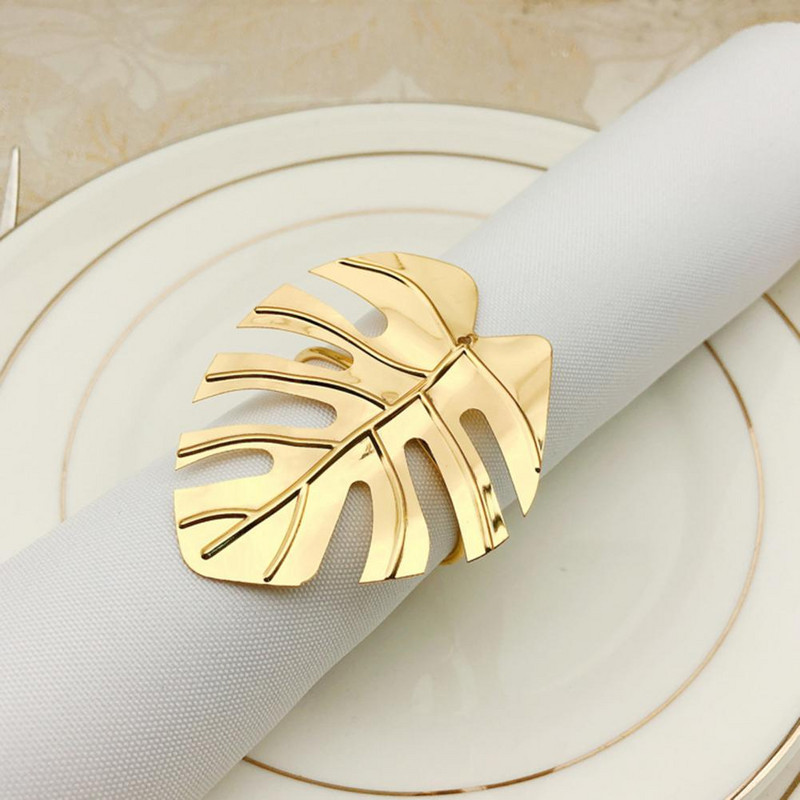 Salvetes gredzens Ilgmūžīgs Izsmalcināts Nerūsējošā tērauda dekoratīvs Pret rūsu izturīgs salvešu klipsis Dekoratīvs salvešu turētājs