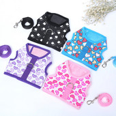 Регулируем колан за нашийник за домашни кучета за малки кучета йорки Shih Tzu колани Разходка кученце каишка Олово Mastoac аксесоари за домашни любимци