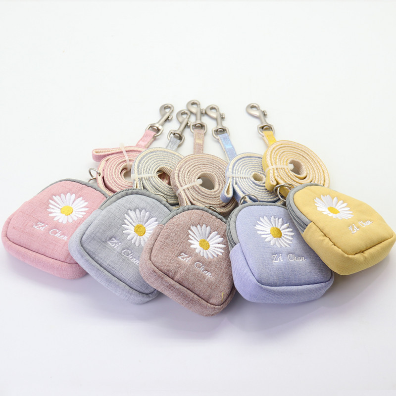 Suņu siksnas un pavadas komplekts Uzkodu soma Mīksta, silta izšūšana Kaķu siksnas pavada maziem un vidējiem suņiem Veste pastaigām ārā