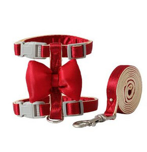 Modes Bling mājdzīvnieku kucēnu suņu iejūga siksna ar bantīti maziem suņiem Kaķu kucēnu Čivavas aksesuāri Mājdzīvnieku pastaigu vads