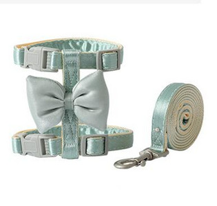 Modes Bling mājdzīvnieku kucēnu suņu iejūga siksna ar bantīti maziem suņiem Kaķu kucēnu Čivavas aksesuāri Mājdzīvnieku pastaigu vads