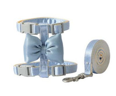 Modes Bling mājdzīvnieku kucēnu suņu iejūga siksna ar bantīti maziem suņiem Kaķu kucēnu Čivavas aksesuāri Mājdzīvnieku pastaigu vads