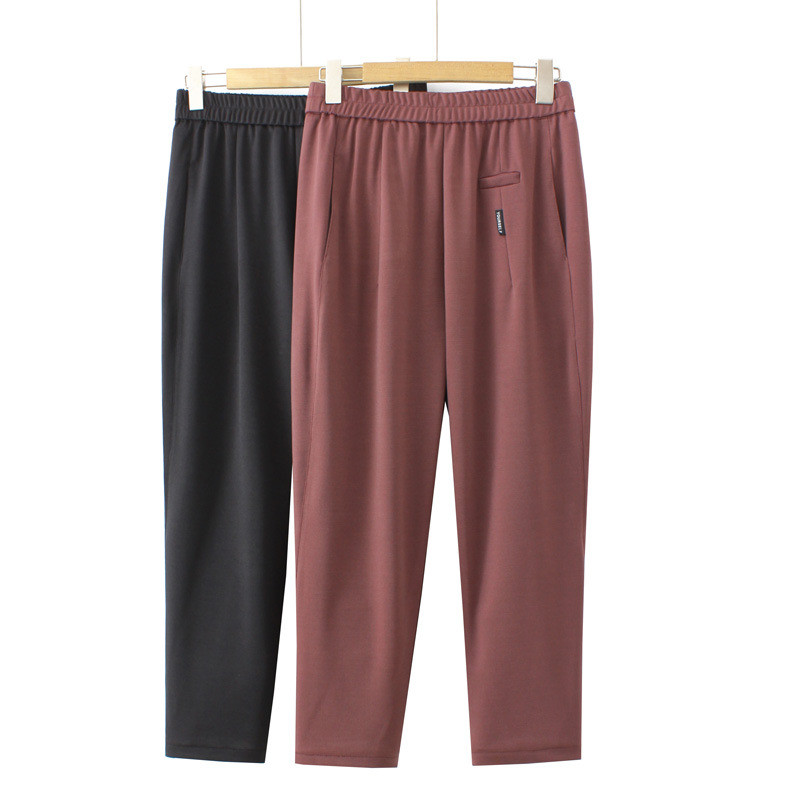 4XL Liela izmēra Harēma Bikses Sieviešu 2023. gada pavasarīga elastīga jostasvieta, augsta, elastīga apakšdaļa ar uzrakstiem uzlīmes bikses lielizmēra izliektas drēbes