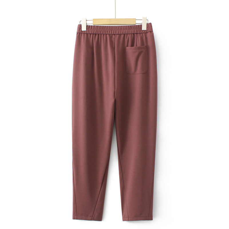 4XL Liela izmēra Harēma Bikses Sieviešu 2023. gada pavasarīga elastīga jostasvieta, augsta, elastīga apakšdaļa ar uzrakstiem uzlīmes bikses lielizmēra izliektas drēbes