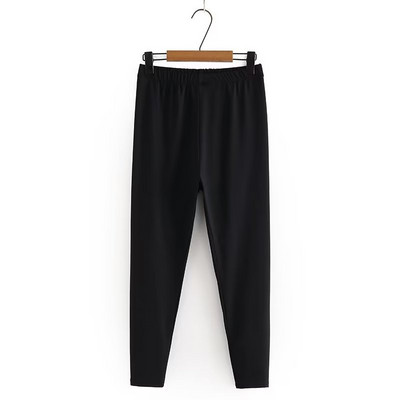 Liela izmēra sieviešu apģērbu bikses elastīgas jostasvietas ar augstu elastību vienkrāsainas zīmuļu bikses Liela izmēra 4XL-7XL pavasara rudens bikses