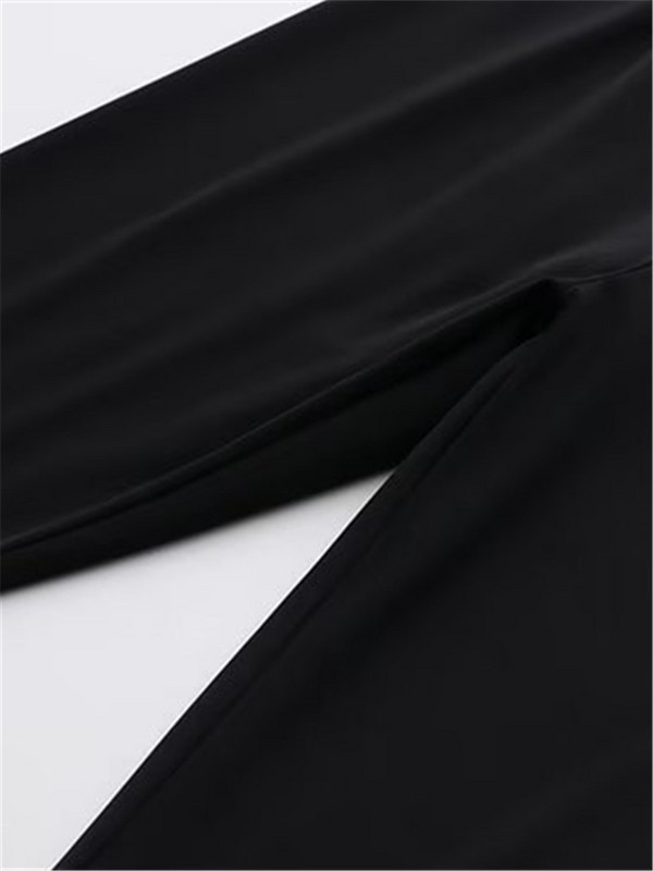 Liela izmēra sieviešu apģērbu bikses elastīgas jostasvietas ar augstu elastību vienkrāsainas zīmuļu bikses Liela izmēra 4XL-7XL pavasara rudens bikses