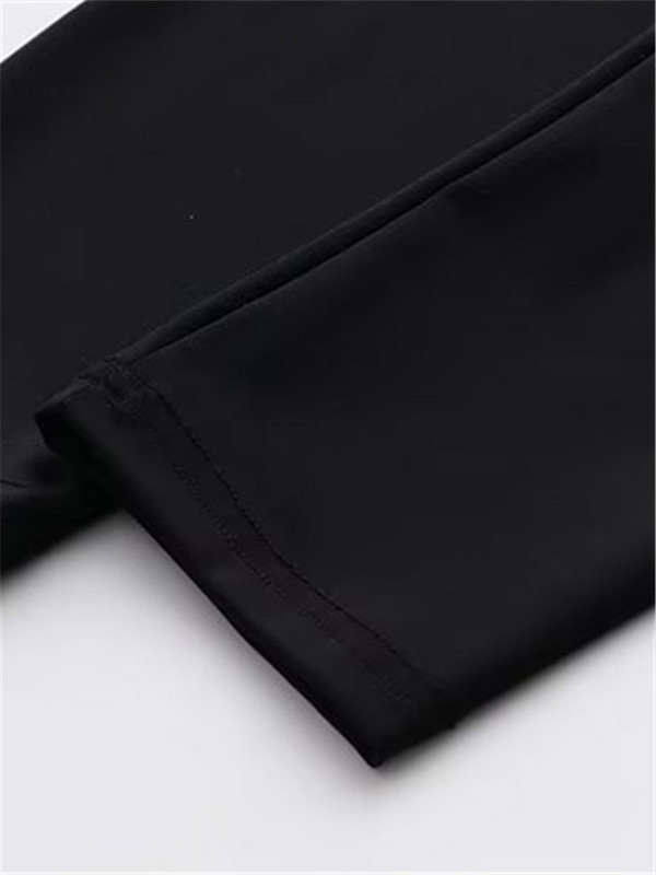 Liela izmēra sieviešu apģērbu bikses elastīgas jostasvietas ar augstu elastību vienkrāsainas zīmuļu bikses Liela izmēra 4XL-7XL pavasara rudens bikses