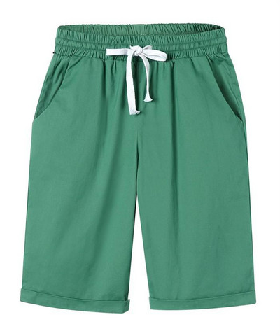 Bikses Sieviešu Vasaras Augsts Viduklis Liela izmēra brīvas Straight Keen Garums Vairāku krāsu šorti sievietēm 6xl 7xl 8xl