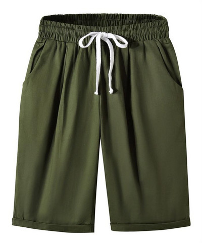 Bikses Sieviešu Vasaras Augsts Viduklis Liela izmēra brīvas Straight Keen Garums Vairāku krāsu šorti sievietēm 6xl 7xl 8xl