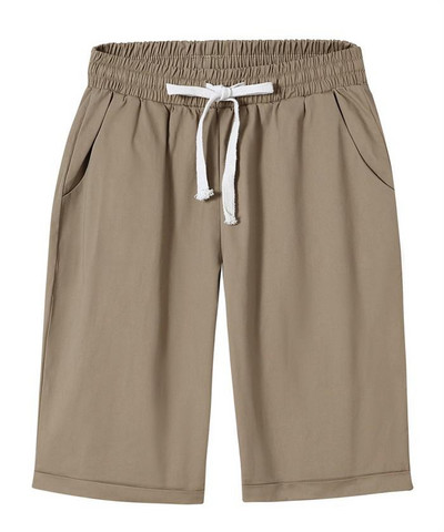 Bikses Sieviešu Vasaras Augsts Viduklis Liela izmēra brīvas Straight Keen Garums Vairāku krāsu šorti sievietēm 6xl 7xl 8xl