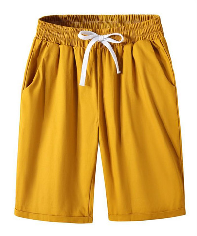 Bikses Sieviešu Vasaras Augsts Viduklis Liela izmēra brīvas Straight Keen Garums Vairāku krāsu šorti sievietēm 6xl 7xl 8xl