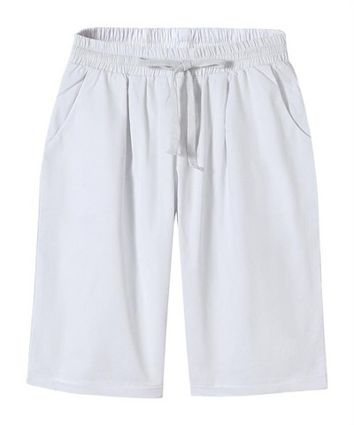 Bikses Sieviešu Vasaras Augsts Viduklis Liela izmēra brīvas Straight Keen Garums Vairāku krāsu šorti sievietēm 6xl 7xl 8xl