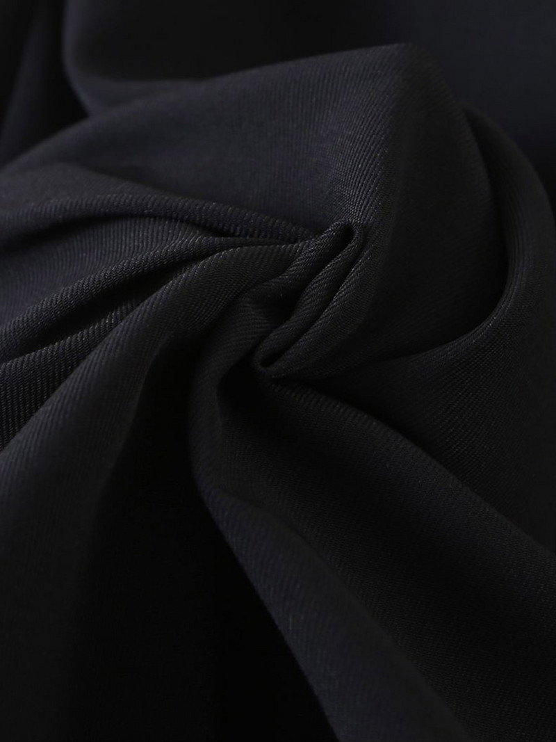 Labas kvalitātes lielizmēra uzvalka jaka sievietēm, 2023. gada pavasaris, vasara, plāns pretgrumbu pārklājums ar 3/4 piedurknēm virsdrēbes, izliektas