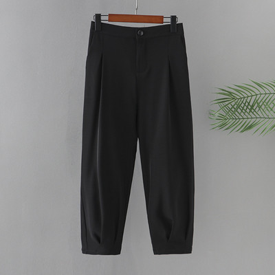 Sieviešu apģērbs 2021. gada vasaras lielizmēra harēma bikses ar plānām, vaļīgām elastīgām vidukļa bikses līdz potītēm