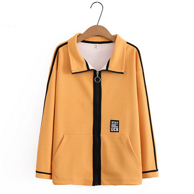 4XL Liela izmēra jaka sievietēm ar rāvējslēdzēju