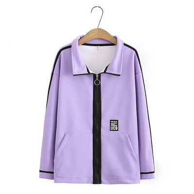 4XL Liela izmēra jaka sievietēm ar rāvējslēdzēju