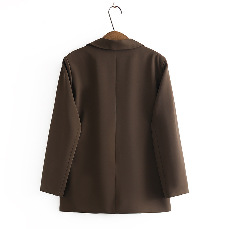 4XL liela izmēra sieviešu žakete, 2023. gada pavasara vienas pogas uzvalka jaka, vienkārša, tīras krāsas temperamenta, piepilsētas virsdrēbes, izliektas drēbes