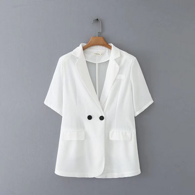 Lieli sieviešu apģērbi 2022 vasara jauns modes temperaments atpūta Plus Size daudzkrāsains kostīms ar īsām piedurknēm mētelis 3XL 4XL 5XL 6XL