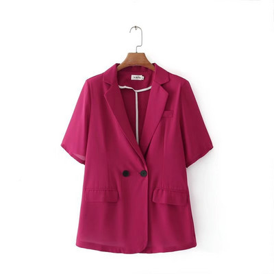 Lieli sieviešu apģērbi 2022 vasara jauns modes temperaments atpūta Plus Size daudzkrāsains kostīms ar īsām piedurknēm mētelis 3XL 4XL 5XL 6XL