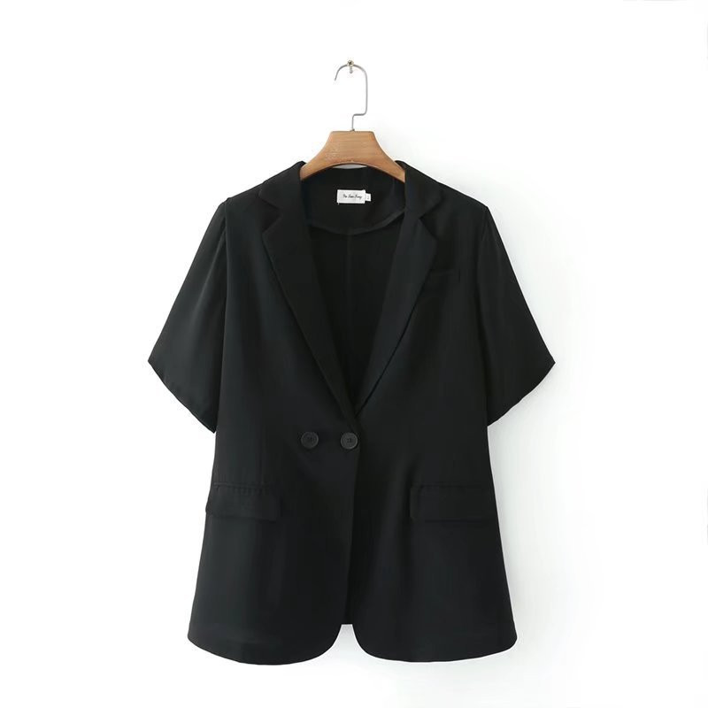 Lieli sieviešu apģērbi 2022 vasara jauns modes temperaments atpūta Plus Size daudzkrāsains kostīms ar īsām piedurknēm mētelis 3XL 4XL 5XL 6XL