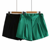 Liela izmēra bikses sievietēm Elastīgs viduklis Modes šorti Brīvas bikses Kabatas abās pusēs Liela izmēra plāni vasaras šorti