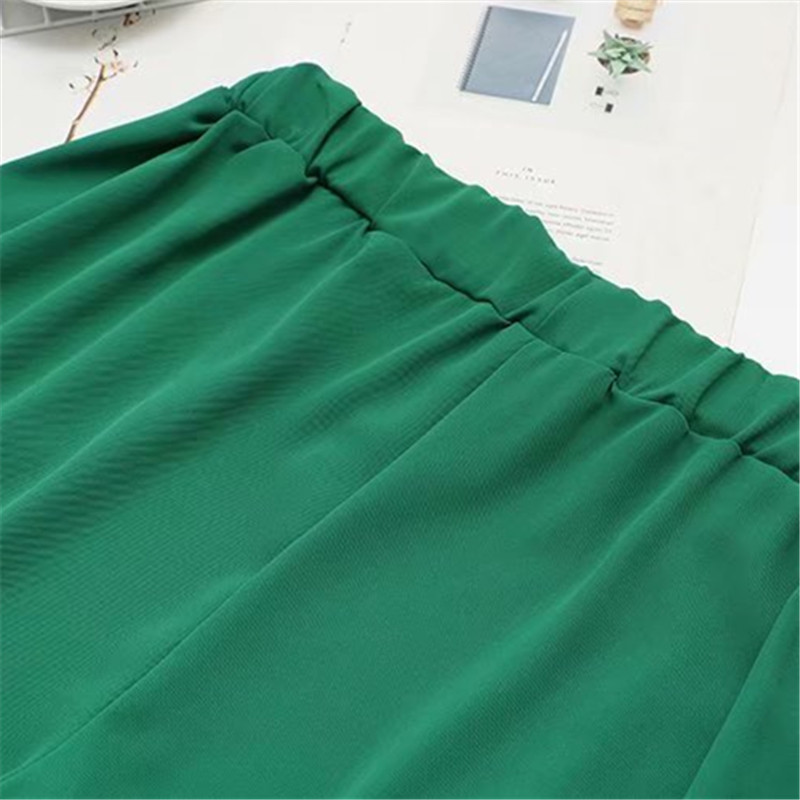 Liela izmēra bikses sievietēm Elastīgs viduklis Modes šorti Brīvas bikses Kabatas abās pusēs Liela izmēra plāni vasaras šorti